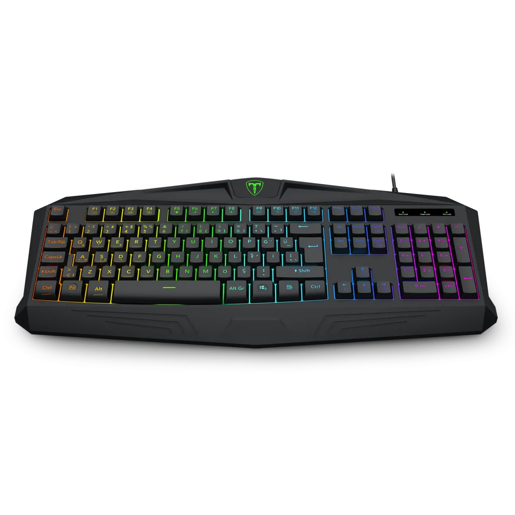 T-DAGGER TANKER, T-TGK106, USB Kablolu, Türkçe Q, Rainbow Backlight, Membran Tuşlar, 104 Tuşlu, Gaming Klavye