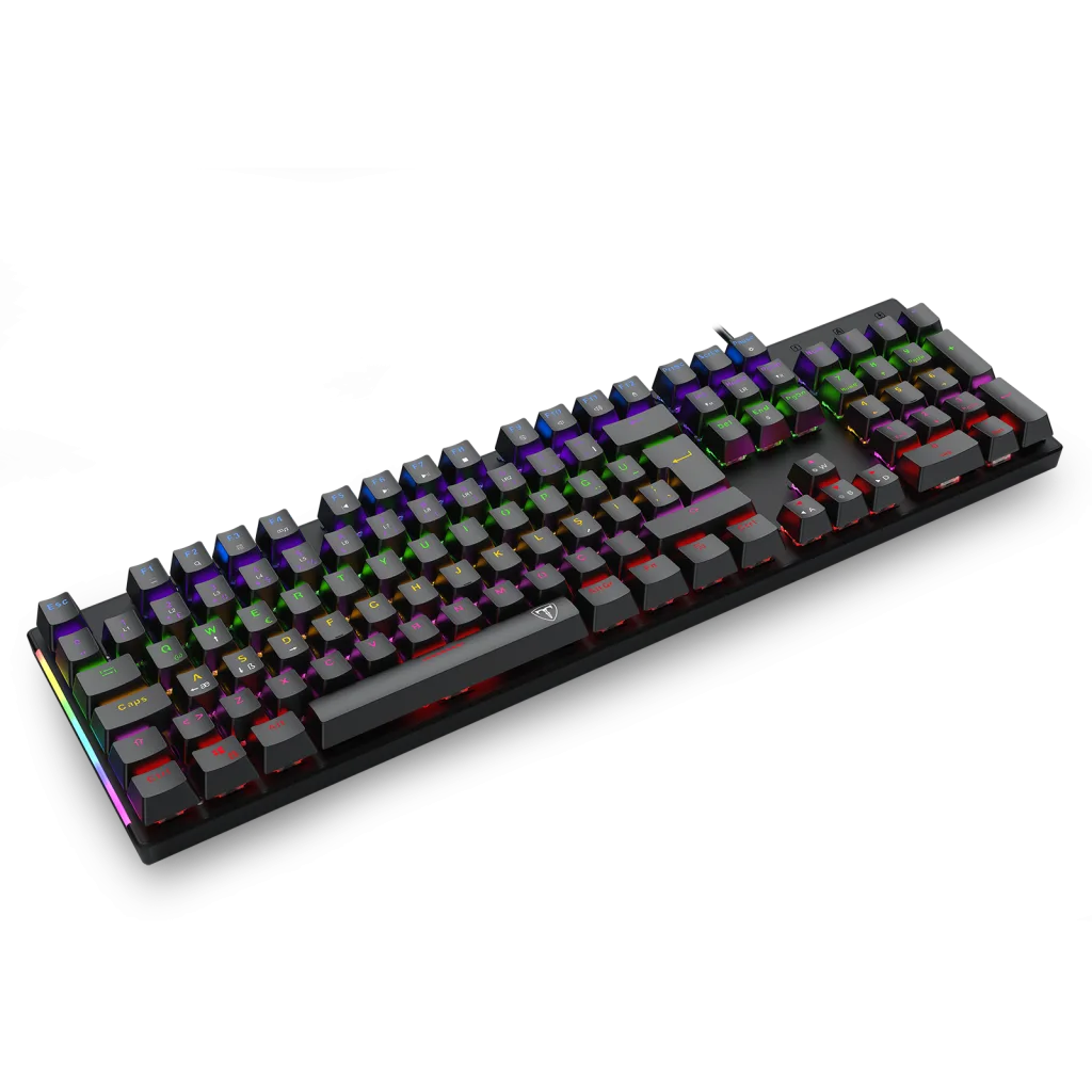 T-DAGGER NAXOS, T-TGK310-BL, USB Kablolu, Türkçe Q, Rainbow Backlight, Blue Mekanik Switch, 104 Tuşlu, Gaming Klavye