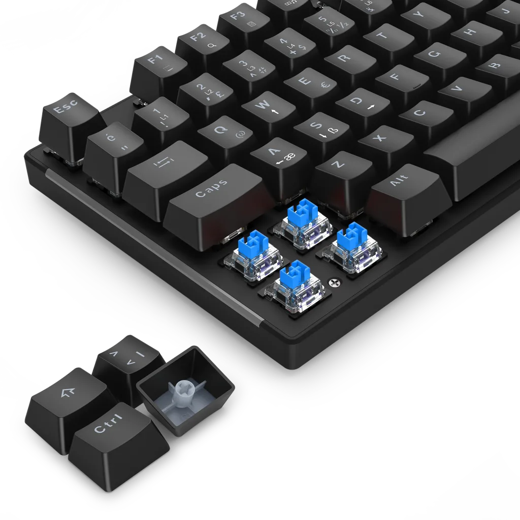 T-DAGGER NAXOS, T-TGK310-BL, USB Kablolu, Türkçe Q, Rainbow Backlight, Blue Mekanik Switch, 104 Tuşlu, Gaming Klavye