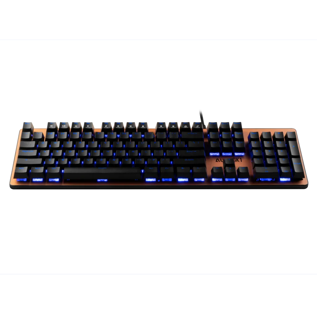 GAMDIAS AURA GK1, USB Kablolu, İngilizce, Rainbow Backlight, Red Mekanik Switch, Bronz Edition, Gaming Klavye
