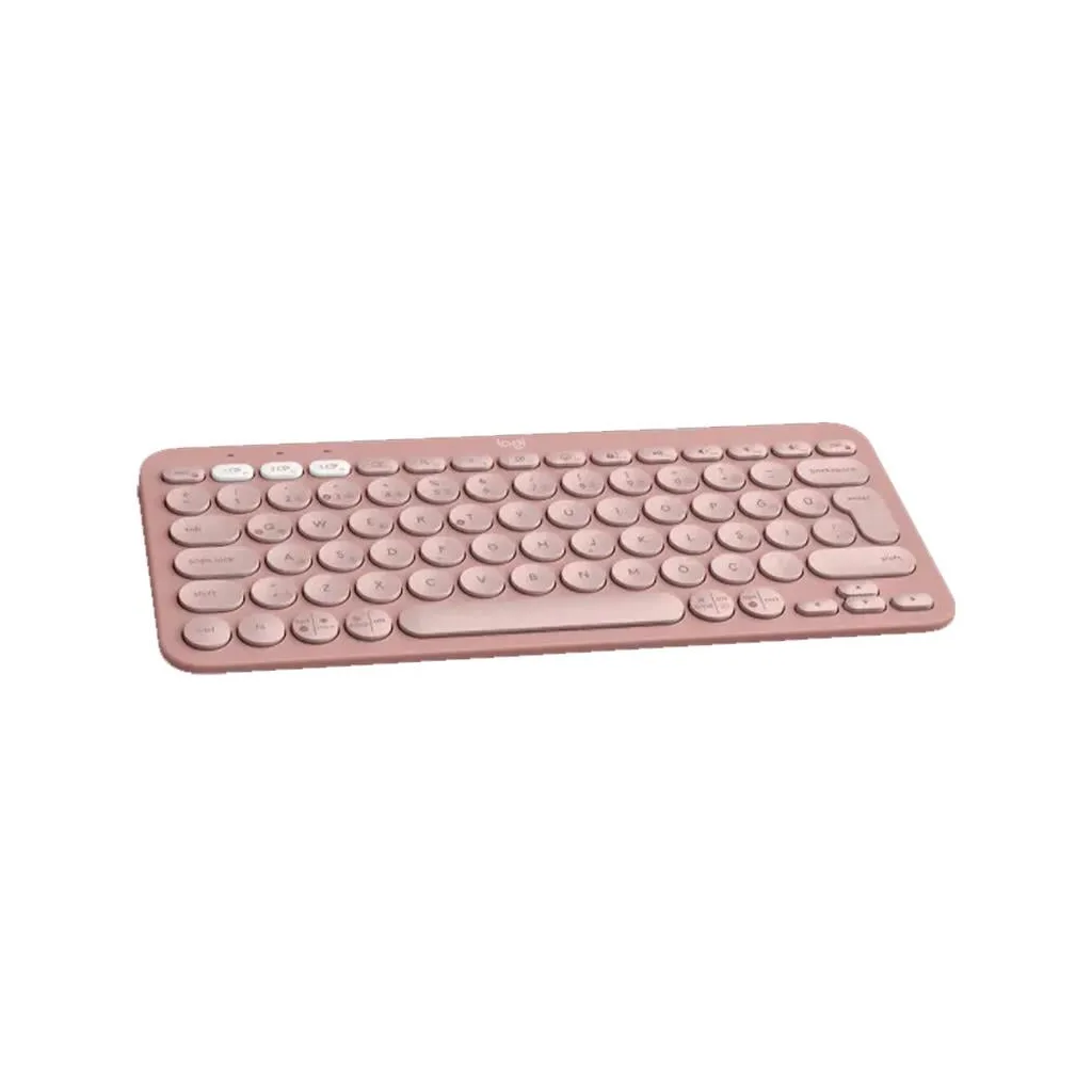 LOGITECH K380S, Pebble Keys 2, Rose, 920-011861, Bluetooth, Türkçe, Q, Multimedya, Mini Klavye