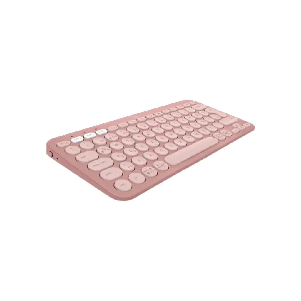 LOGITECH K380S, Pebble Keys 2, Rose, 920-011861, Bluetooth, Türkçe, Q, Multimedya, Mini Klavye