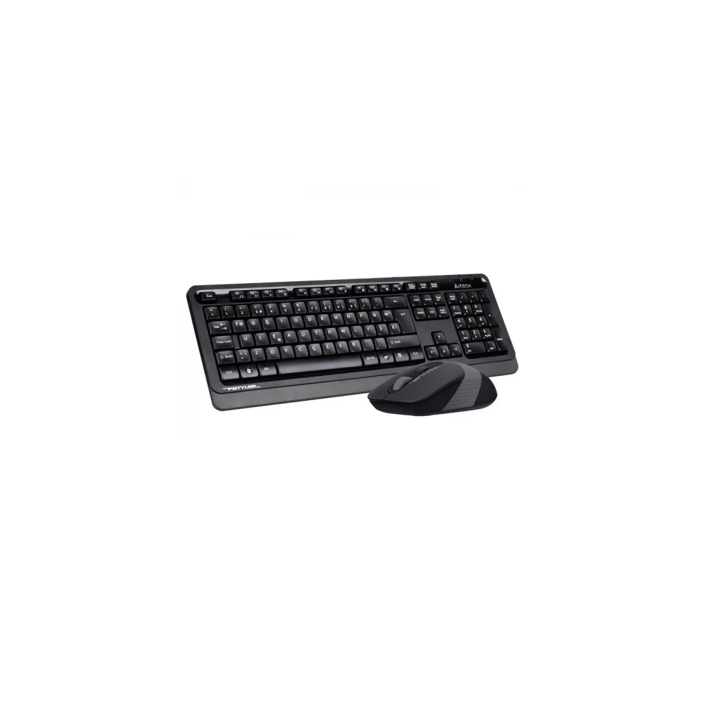 A4 TECH FG1010, Gri, FSTYLER, 2.4Ghz Kablosuz, Türkçe F, Klavye Mouse Set