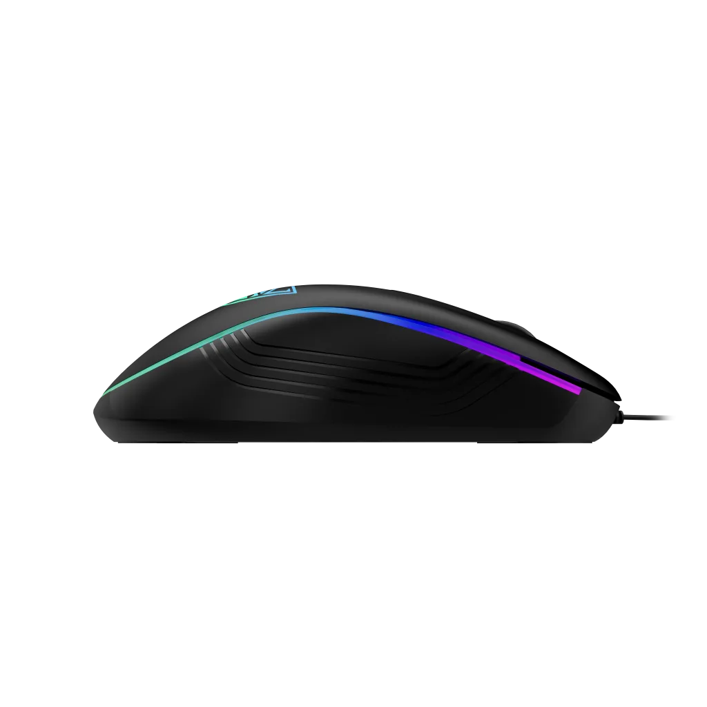 GAMDIAS AURA GS3, Çok Renkli Aydınlatma, USB Kablolu, 6 Programlanabilir Buton, Gaming Mouse, 3.600 DPI, Siyah