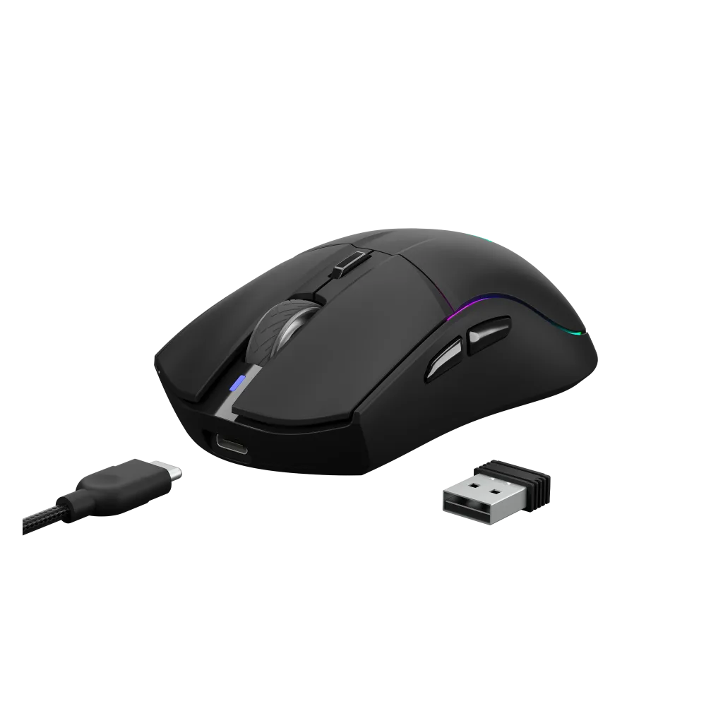 GAMDIAS HADES M3, RGB Aydınlatma, 2.4Ghz ve Bluetooth Kablosuz, 7 Programlanabilir Buton, Şarj Edilebilir, Type-C, Gamin