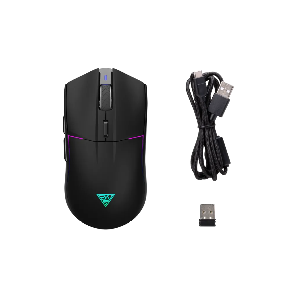 GAMDIAS HADES M3, RGB Aydınlatma, 2.4Ghz ve Bluetooth Kablosuz, 7 Programlanabilir Buton, Şarj Edilebilir, Type-C, Gamin