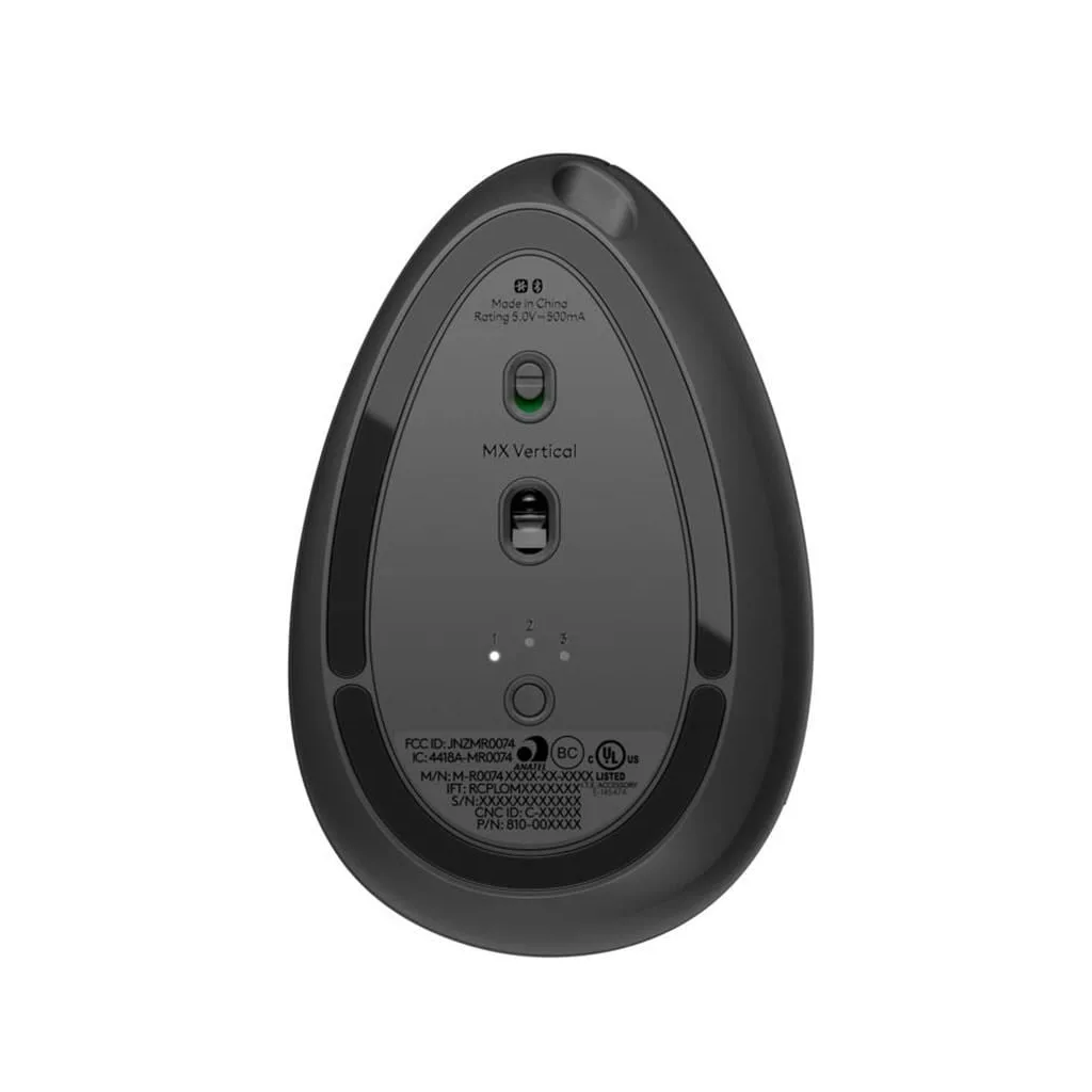 LOGITECH 910-005448, MX VERTICAL, Siyah, Bluetooth, 4000dpi, Lazer, 4 Tuşlu, USB-C den şarj edilebilir, Dikey Ergonomik