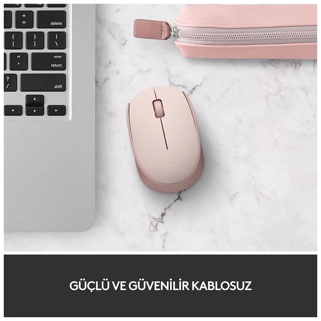 LOGITECH 910-006865, M171 Rose, USB Nano 2,4G Kablosuz, 1000dpi, Optik, 3 Tuşlu, 12ay Pil Ömrü, Mouse