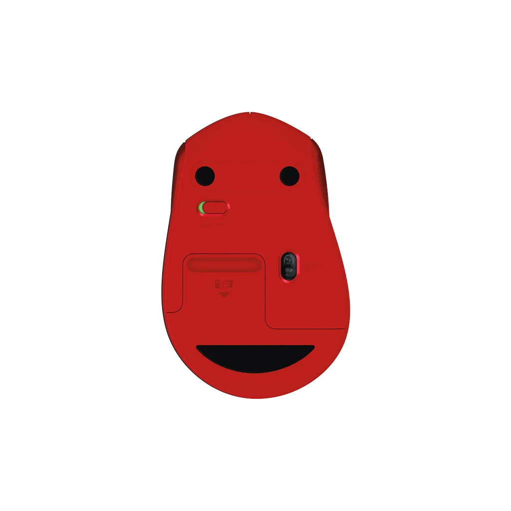 LOGITECH 910-004911, M330 Kırmızı, USB Nano 2,4G Kablosuz, 1000dpi, Optik, 3 Tuşlu, 24ay Pil Ömrü, Sessiz Mouse