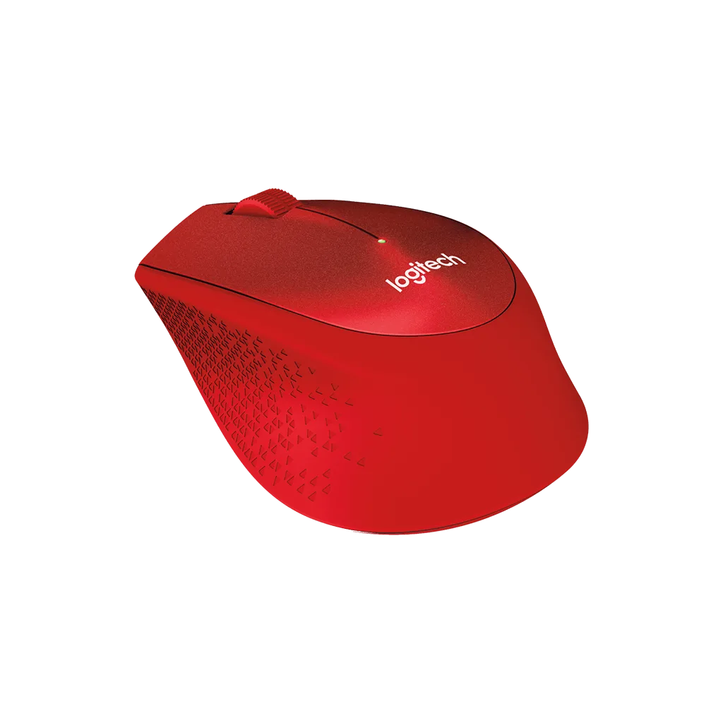 LOGITECH 910-004911, M330 Kırmızı, USB Nano 2,4G Kablosuz, 1000dpi, Optik, 3 Tuşlu, 24ay Pil Ömrü, Sessiz Mouse
