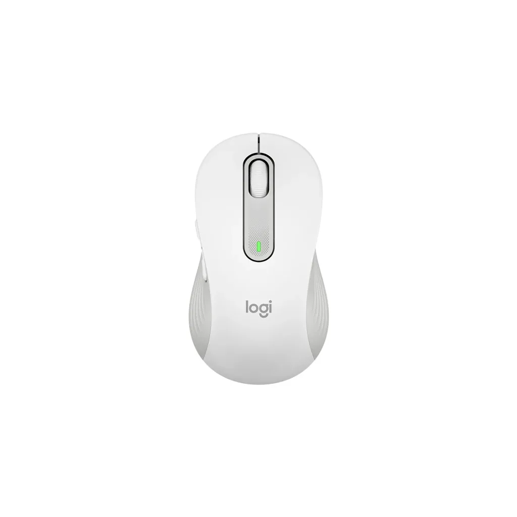 LOGITECH 910-006238, M650L Signature, Beyaz, Sağ El, USB Nano 2,4G Kablosuz,4000dpi, Optik, 5 Tuşlu, 24ay Pil Ömrü, Sess