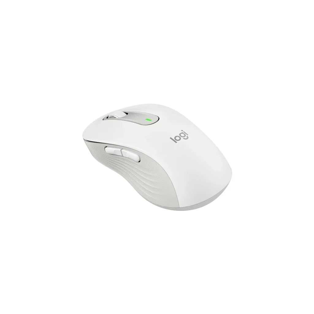 LOGITECH 910-006238, M650L Signature, Beyaz, Sağ El, USB Nano 2,4G Kablosuz,4000dpi, Optik, 5 Tuşlu, 24ay Pil Ömrü, Sess