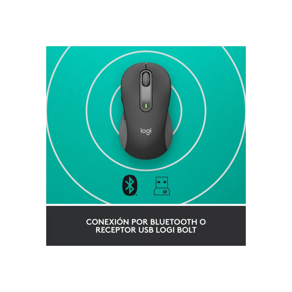 LOGITECH 910-006253, M650 Signature, Siyah, Sağ El, USB Nano 2,4G Kablosuz, 4000dpi, Optik, 5 Tuşlu, 24ay Pil Ömrü, Sess