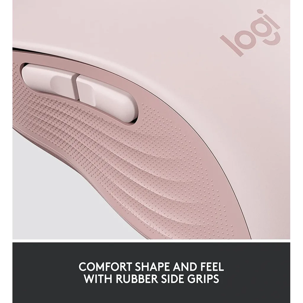 LOGITECH 910-006254, M650 Signature, Rose, Sağ El, USB Nano 2,4G Kablosuz, 4000dpi, Optik, 5 Tuşlu, 24ay Pil Ömrü, Sessi