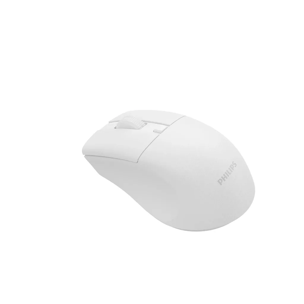 PHILIPS SPK7528W, SESSİZ, Beyaz, USB Nano 2,4Gh ve Bluetooth Kablosuz, 1600dpi, Optic, 3 Tuşlu, Ergonamik, Sessiz Click,