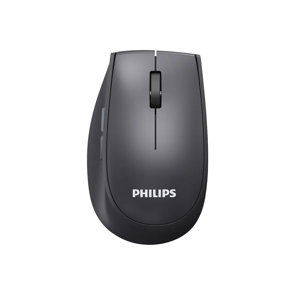 PHILIPS SPK7627K, Gri, USB Nano 2,4Gh ve Bluetooth Kablosuz, 1600dpi, Optic, 5 Tuşlu, Şarj Edilebilir, Sessiz Click, Mou