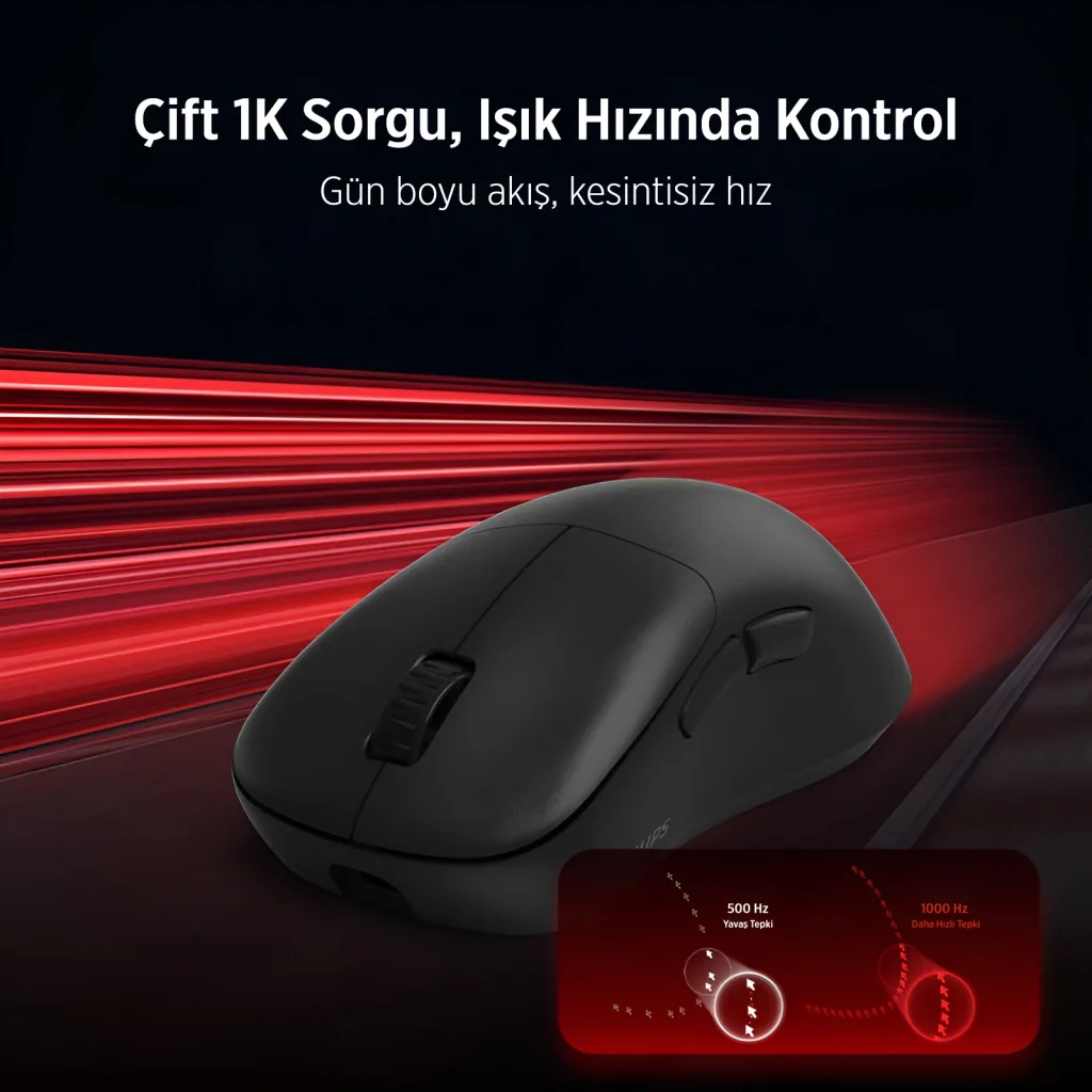 PHILIPS SPK9418B, EVNIA, Siyah, USB Nano 2,4Gh ve Bluetooth Kablosuz, 12.000dpi, Optic, 6 Programlanabilir Buton, Şarj E