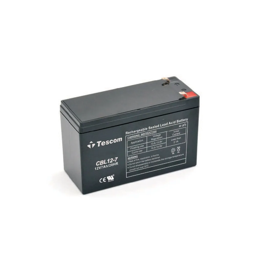 TESCOM Combatt, CBL12-7, 12V 7Ah, Bakımsız, Kuru Akü. UPS için Uygundur. (100012589)