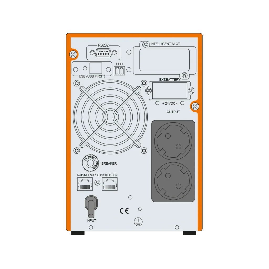 MAKELSAN Powerpack SE 1 KVA Online UPS(2x7A Akü)