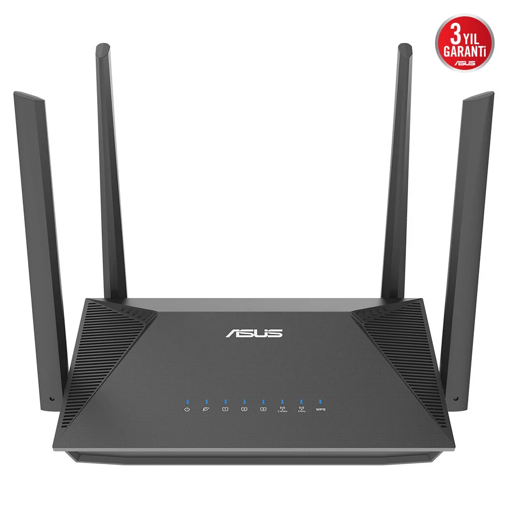 ASUS RT-AX52 Pro, AX3000, 3 Port, 3000Mbps, Dual Band, WİFİ 6, AiMesh, Extendable Router