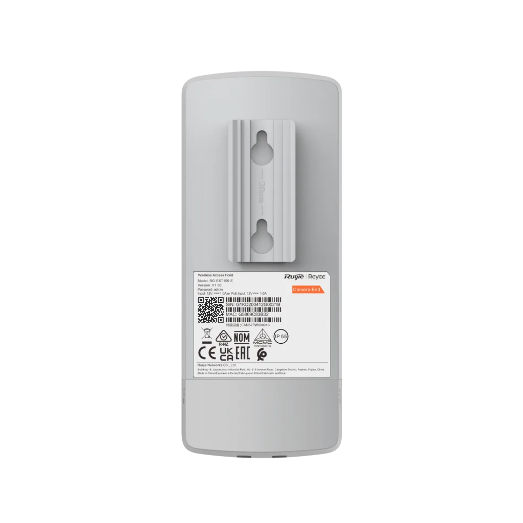 RUIJIE Reyee RG-EST100-E, 2Port, 300Mbps, 2.4Ghz, Pasif PoE, Dış Ortam, Noktadan Noktaya PTP, Acces Point, Kutu İçeriği