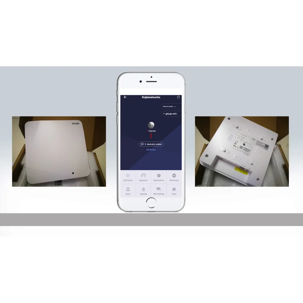 RUIJIE Reyee RG-RAP2200(E), 2Port GigaBit, 1267Mbp Dual Band, Wifi 5, PoE, Tavan Tipi, Reyee Mesh, Access Point