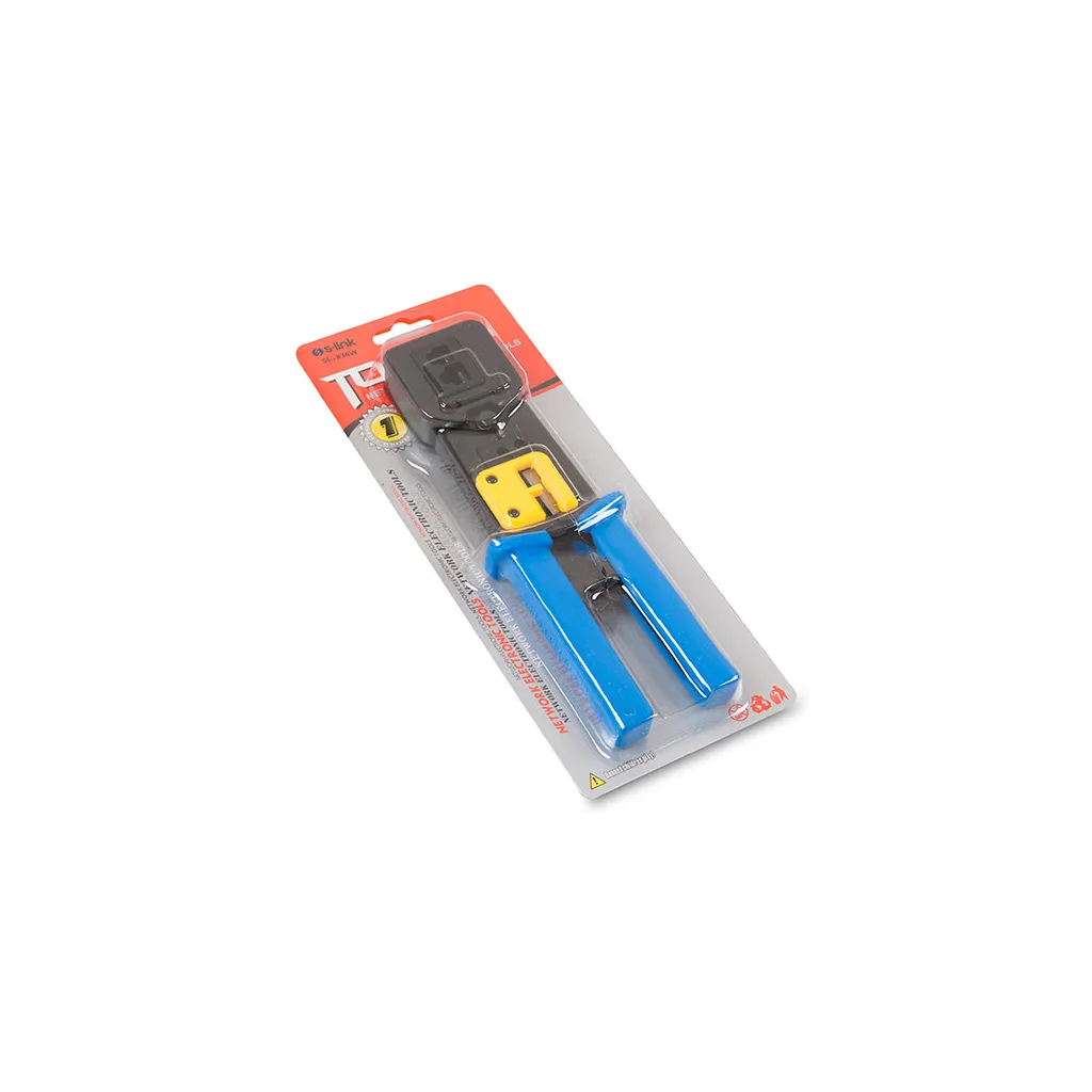 S-LINK SL-830W, RJ45/RJ11 ikili Pense, Yeni Nesil Kablo Ucu Konnektör Sıkma Pensesi