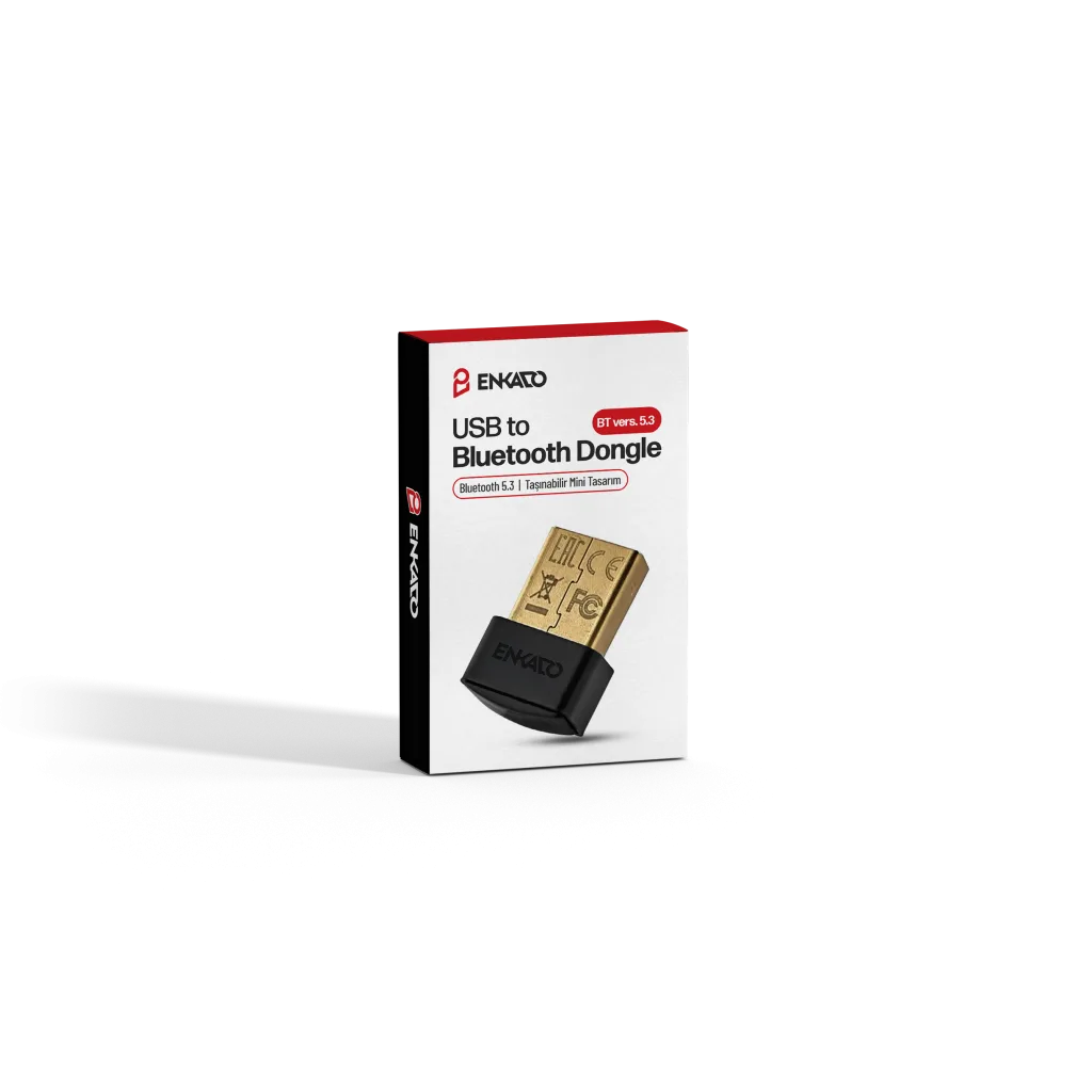 ENKADO EKD-UB100, Bluetooth V5.3, USB Adaptör, Kompakt ve Taşınabilir Tasarım