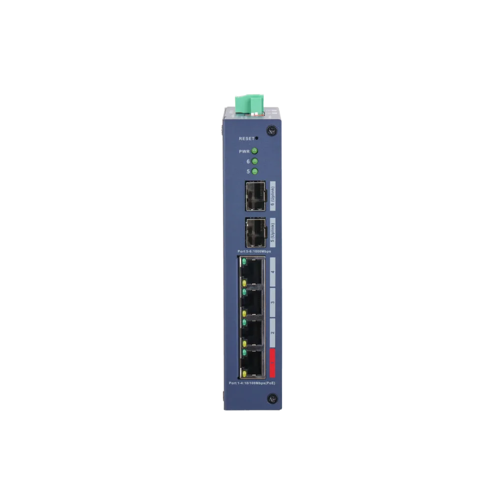DAHUA CHS4206-4ET-90, 4 Port, Megabit, PoE 90W, 2 Port SFP, Cloud Yönetilebilir, Switch