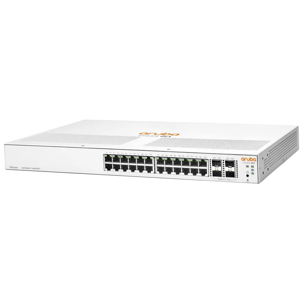 HP Aruba Instant On, JL682A, 1930-24G, 24Port, GigaBit, 4 Port Gigabit SFP, Yönetilebilir, Rack Mount Switch