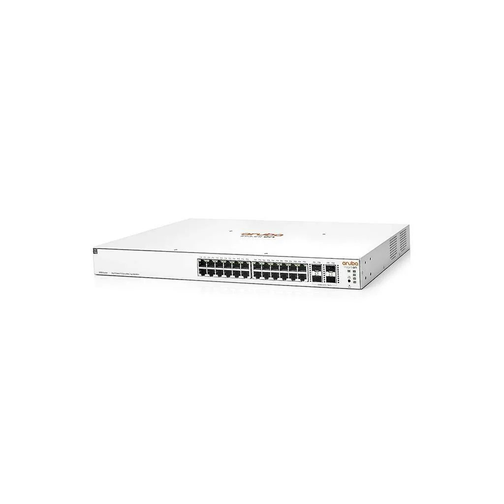 HP Aruba Instant On, JL684B, 1930-24G, 24Port, GigaBit, PoE 370W, 4 Port Gigabit SFP, Yönetilebilir, Rack Mount Switch