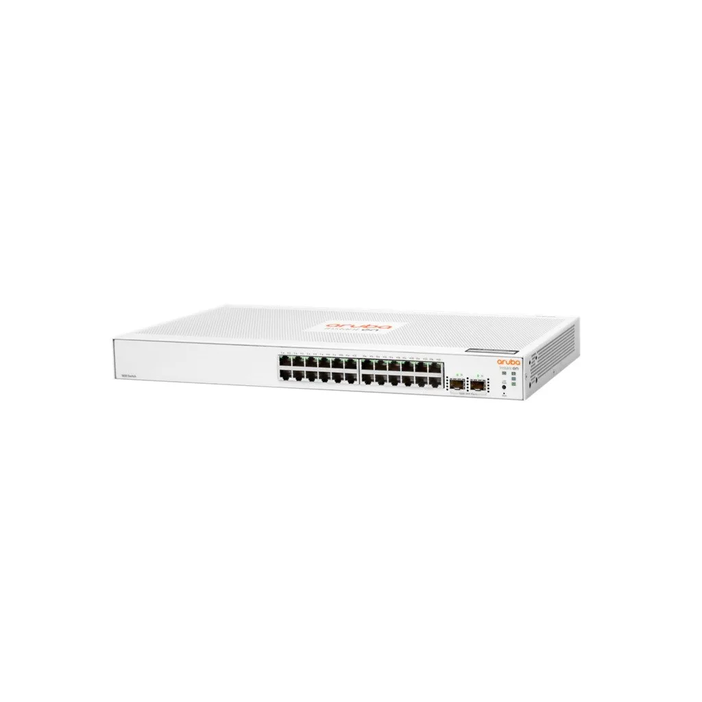 HP Aruba Instant On, JL812A, 1830-24G, 24Port, GigaBit, 2 Port Gigabit SFP, Yönetilebilir, Rack Mount Switch