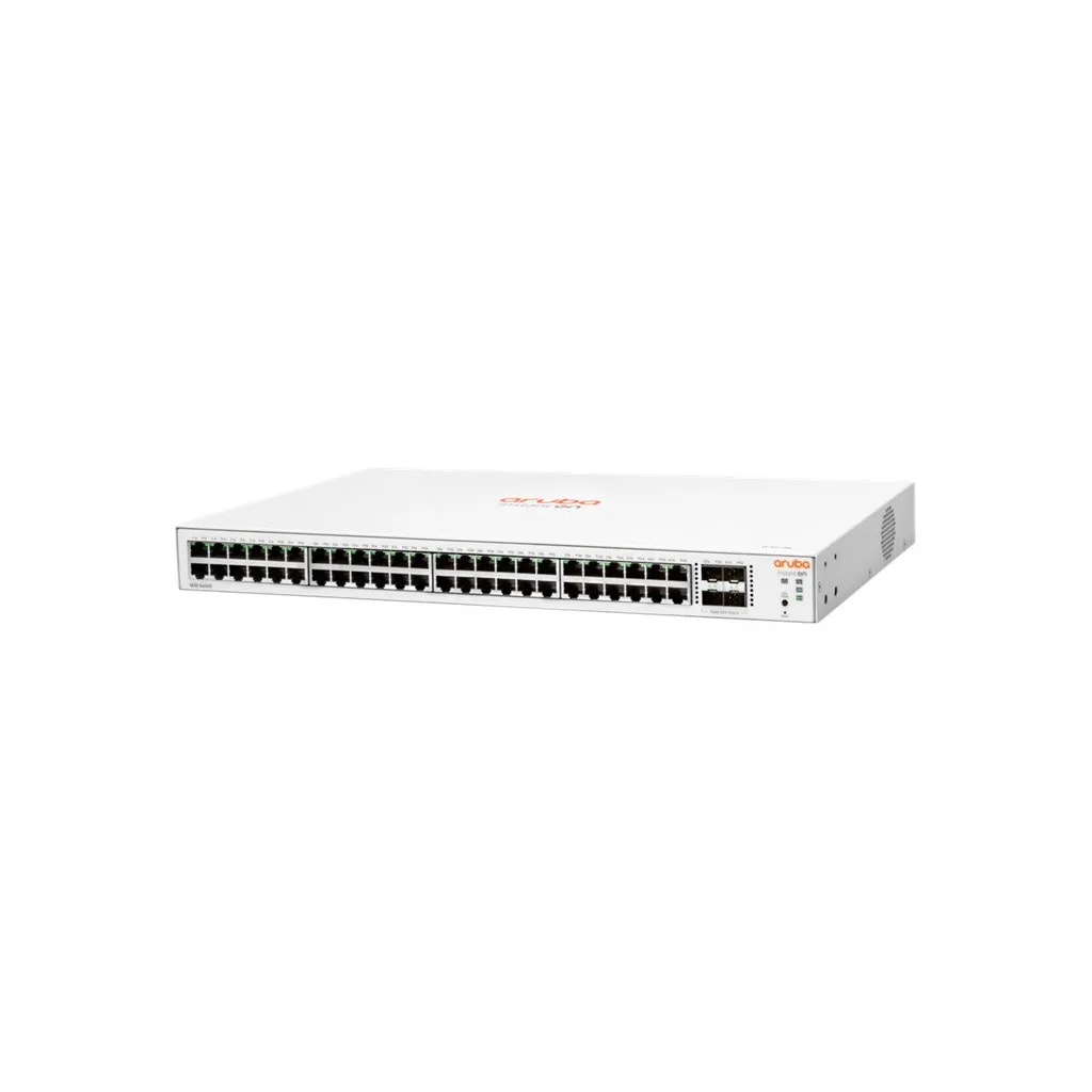 HP Aruba Instant On, JL814A, 1830-48G, 48Port, GigaBit, 4 Port Gigabit SFP, Yönetilebilir, Rack Mount Switch