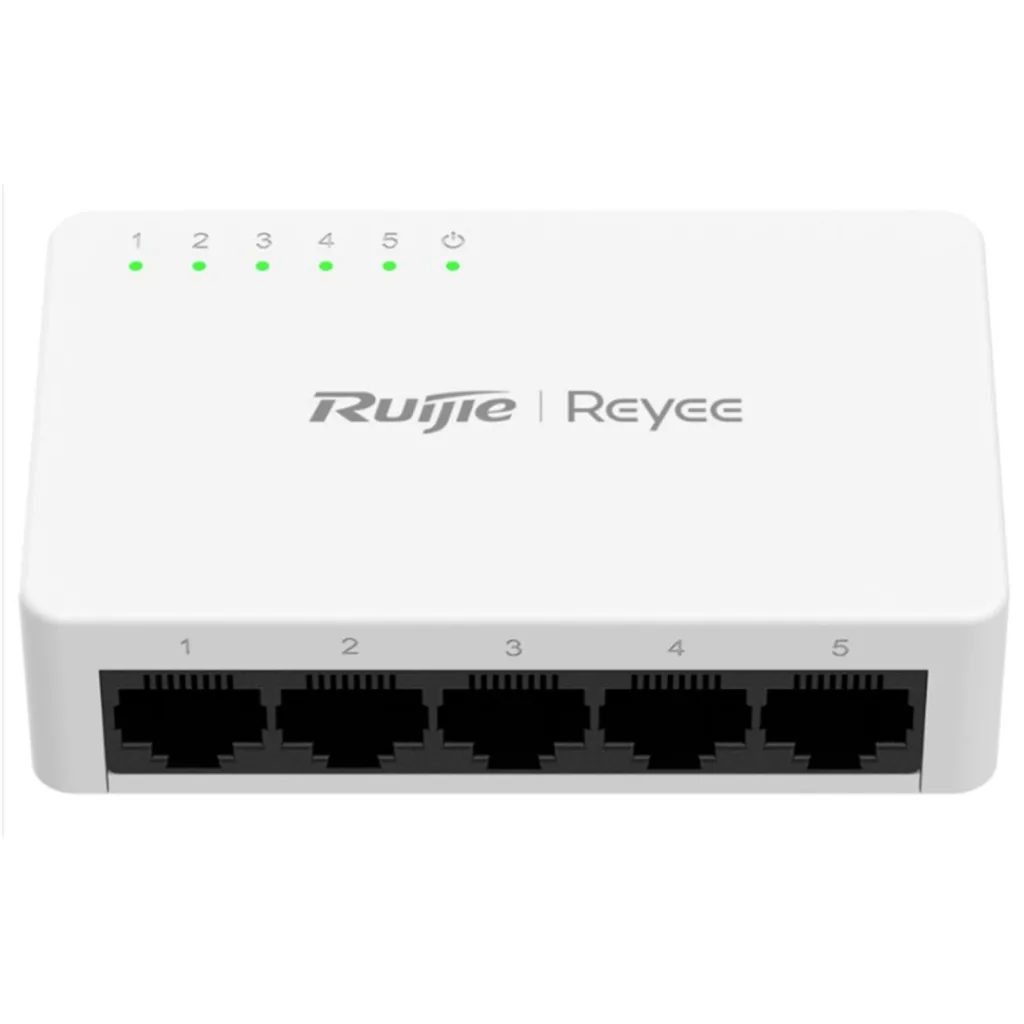 RUIJIE REYEE RG-ES05F 5 Port MegaBit Switch Plastik Kasa