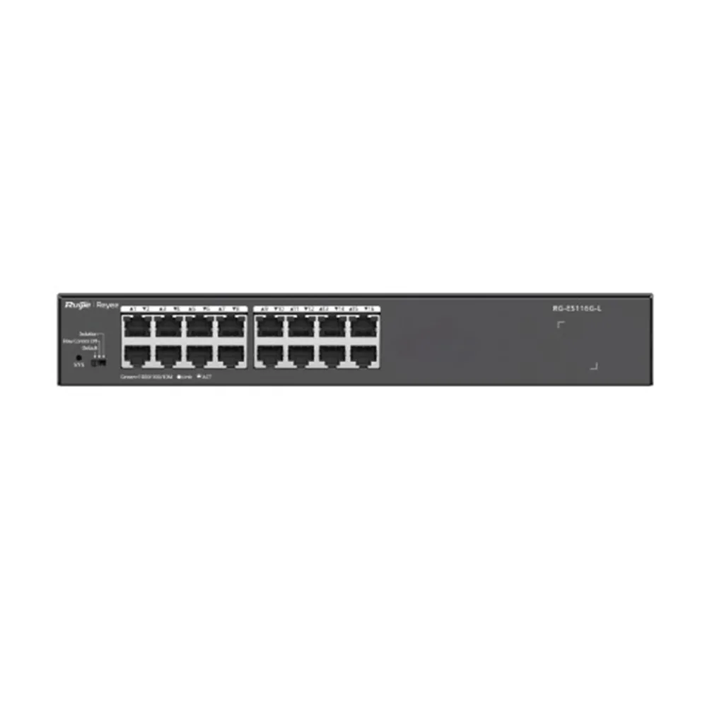 RUIJIE REYEE RG-ES116G-L 16Port GigaBit Switch Metal Kasa