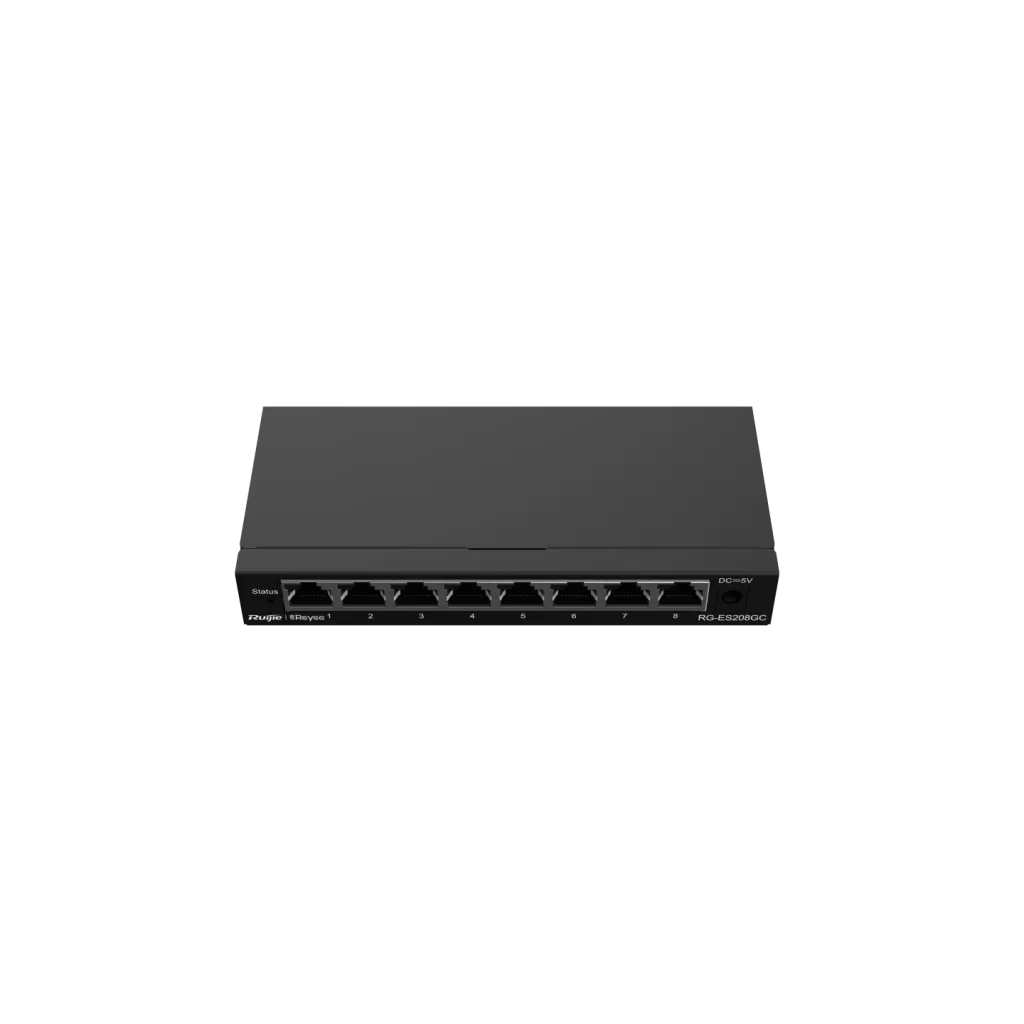 RUIJIE REYEE RG-ES208GC 8 Port GigaBit , Colud Yönetilebilir Switch Metal Kasa