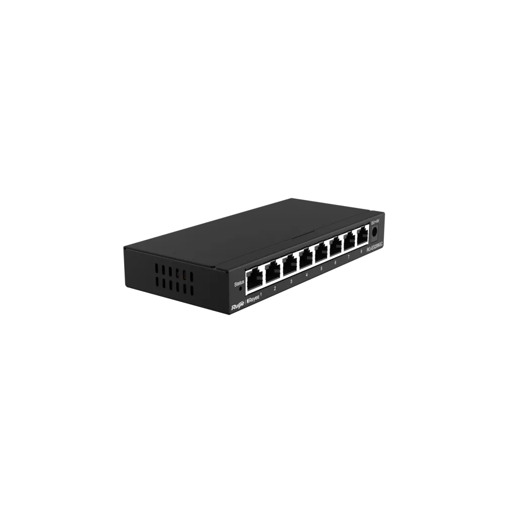 RUIJIE REYEE RG-ES208GC 8 Port GigaBit , Colud Yönetilebilir Switch Metal Kasa