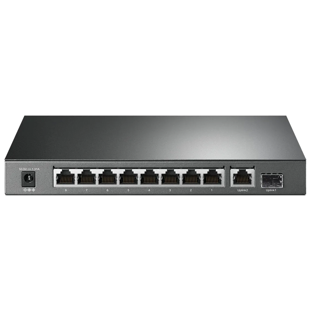 TP-LINK TL-SG1210P, 8 Port, Gigabit, PoE 63W, 1 Port SFP, Yönetilemez, Metal Kasa, Masaüstü Switch