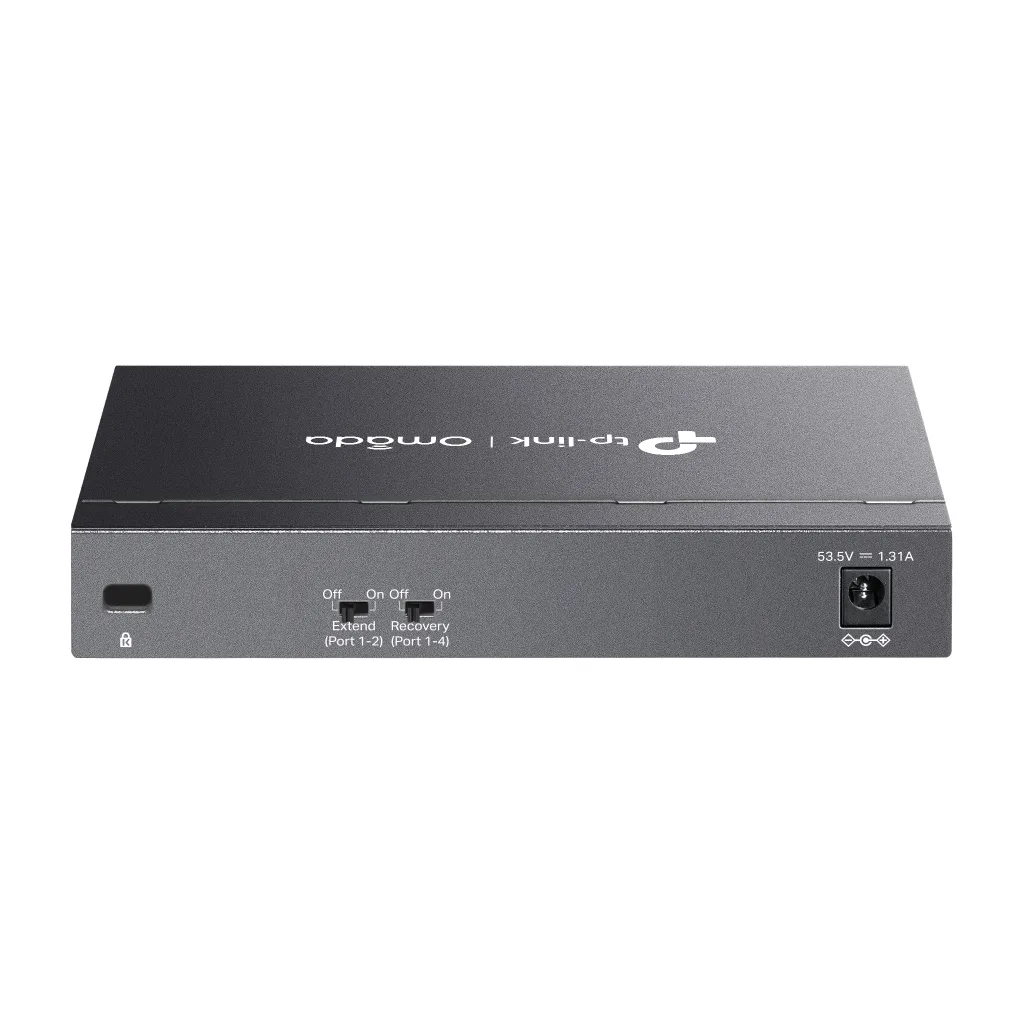 OMADA DS106GPP, 6 Port Gigabit, 3 Port Gigabit PoE+, 64W, 1 Port Gigabit PoE++, Yönetilemez, Metal Kasa Masaüstü Sessiz