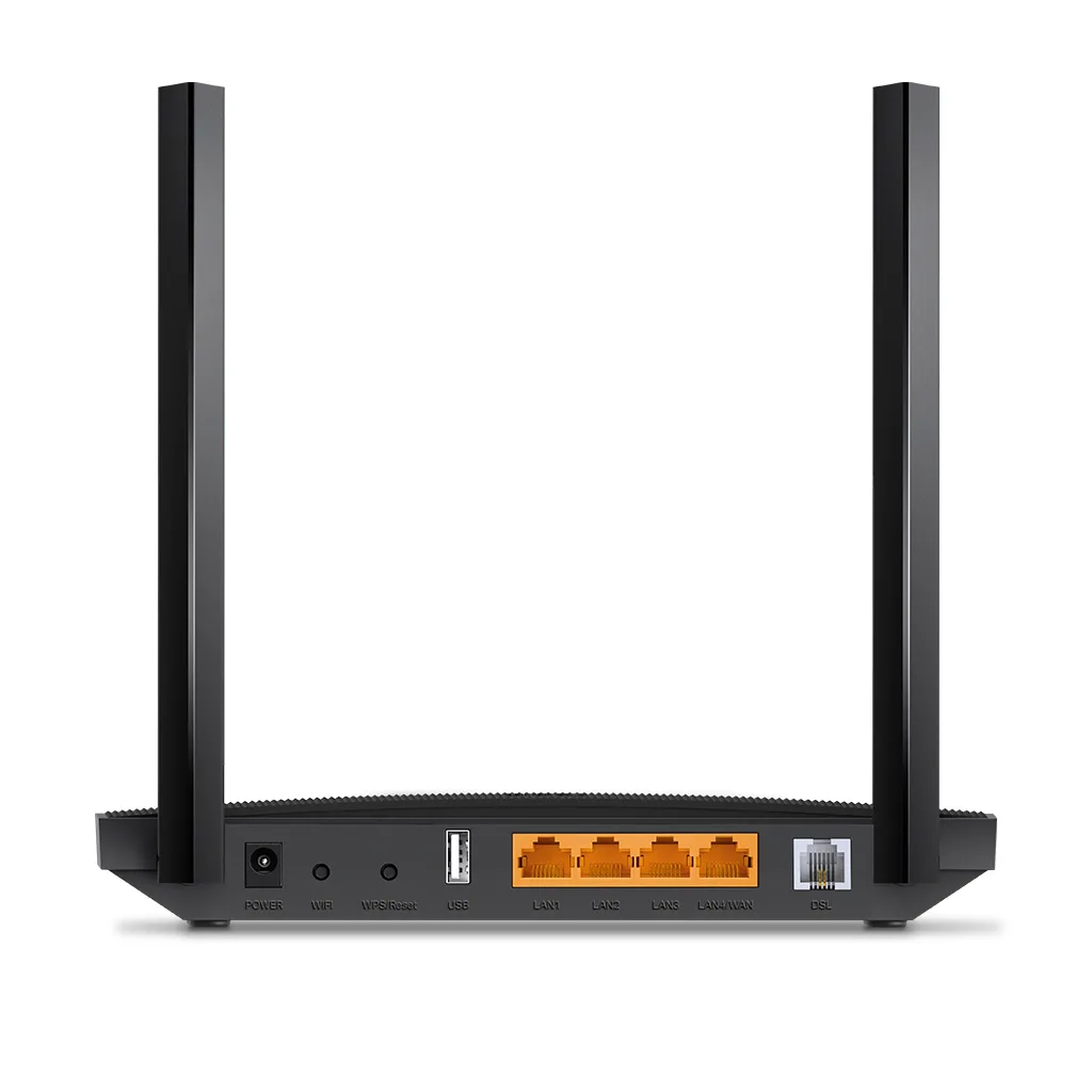 TP-LINK ARCHER VR400 V3, AC1200, 4 Port, Dual Band Wifi, 1200Mbps, 2×Anten, 3G-4G USB Desteği, VDSL2, ADSL2+ MODEM