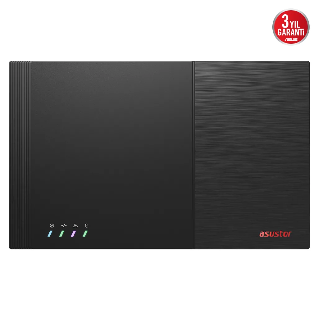 ASUSTOR FS6712X FLASHTOR 12 PRO, Intel N5105 CPU, 4Gb DDR4 Ram, (12x8TB) M.2 NVMe Yuvası, HDMI, 10GbE Network, 2xUSB 3.2