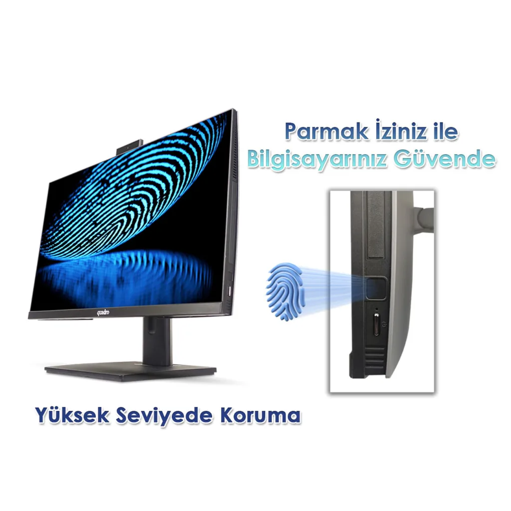 QUADRO EXPANSE AI B424 14165, i5-14400, 23,8" FHD Ekran, 16Gb Ram, 512Gb SSD, Pivot, Paylaşımlı VGA, Free Dos All In One