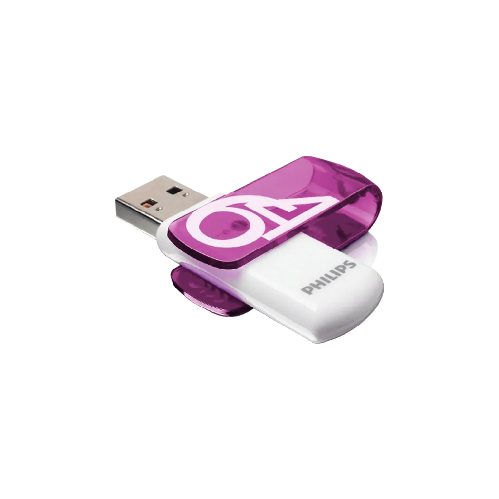 PHILIPS FM64FD05B, 64GB, USB 2.0, Vivid, Mor, Flash Disk