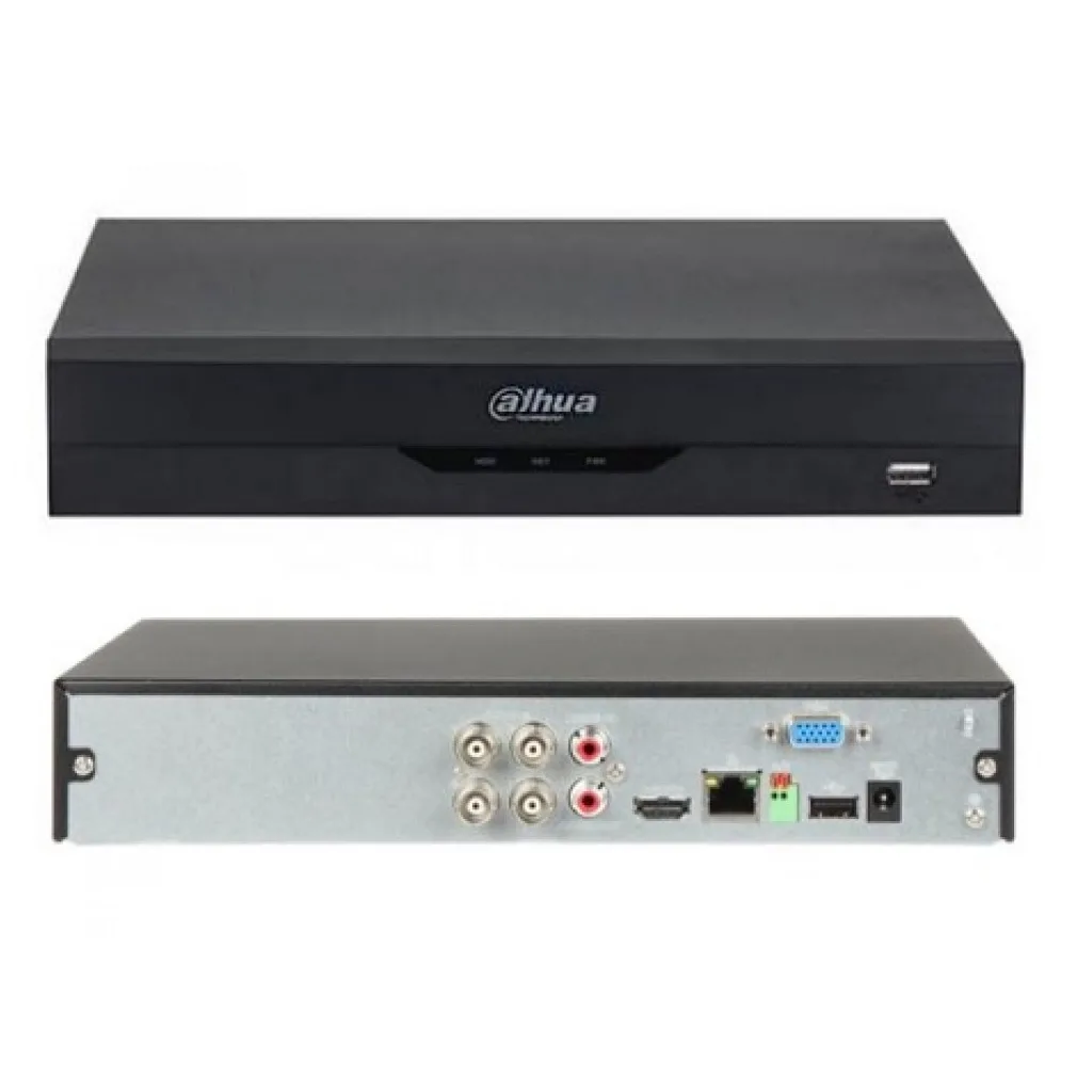 DAHUA XVR5104HS-5M-I3, 4Kanal, 5Mpix, H265+, 1 HDD Desteği, 5in1 DVR Cihazı