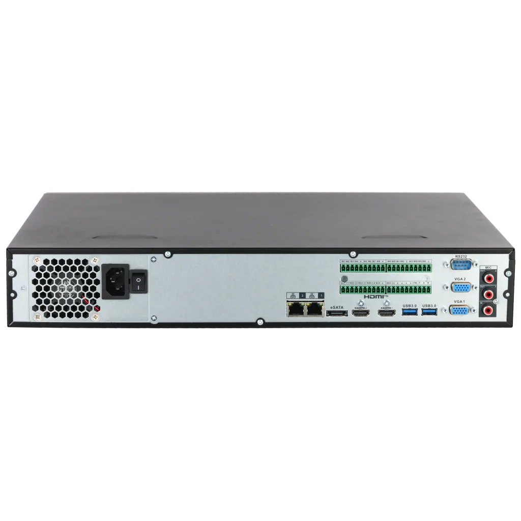 DAHUA NVR5464-EI2, 64Kanal, 32Mpix, H265+, 4 HDD Desteği, 1080P Kayıt, 384Mbps Bant Genişliği, 2 Port GigaBit Lan, NVR