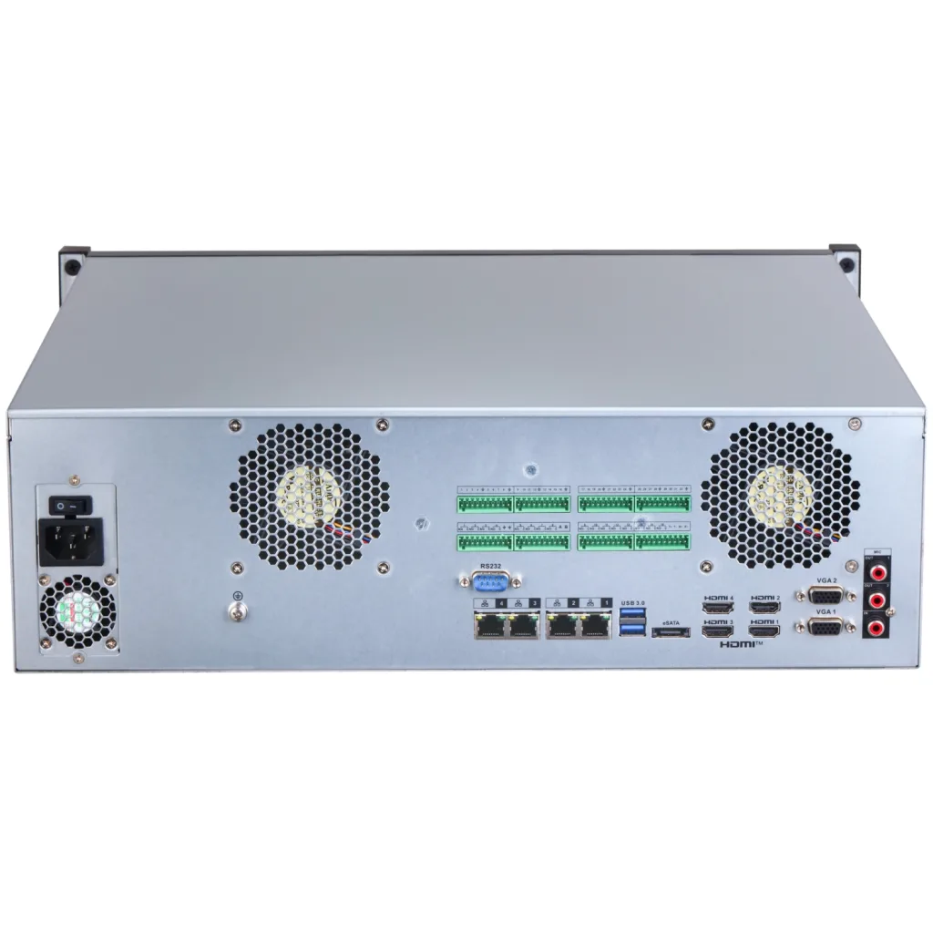 DAHUA NVR616H-64-XI, 64Kanal, 32Mpix, H265+, 16 HDD, 1080P Kayıt, 1024 0Mbps Bant Genişliği, 4 Port 2500 Mbps LAN, RAID
