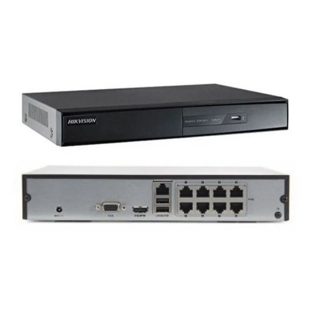 HIKVISION DS-7108NI-Q1/8P/M, 8Kanal PoE, 4Mpix, H265+, 1 HDD Desteği, 1520P Kayıt, 60Mbps Bant Genişliği, Metal Kasa, NV