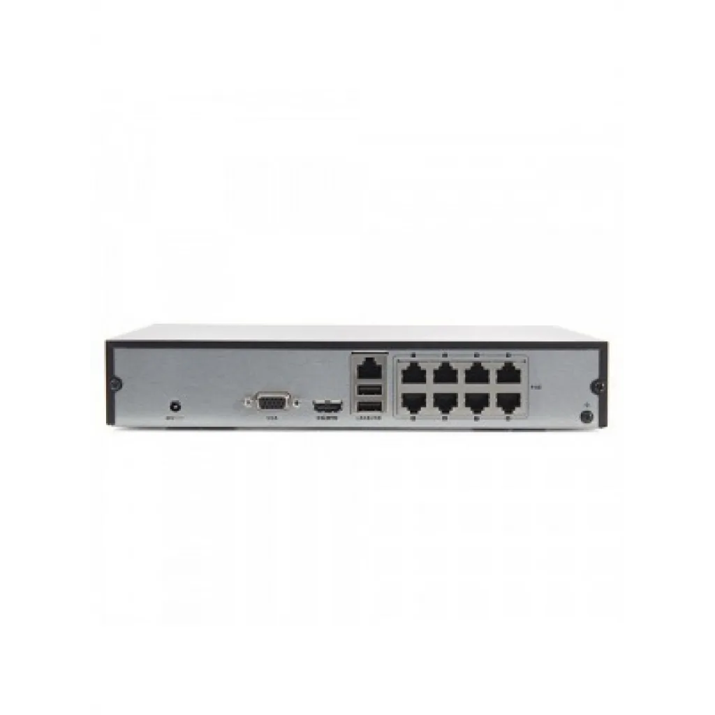 HIKVISION DS-7108NI-Q1/8P/M, 8Kanal PoE, 4Mpix, H265+, 1 HDD Desteği, 1520P Kayıt, 60Mbps Bant Genişliği, Metal Kasa, NV