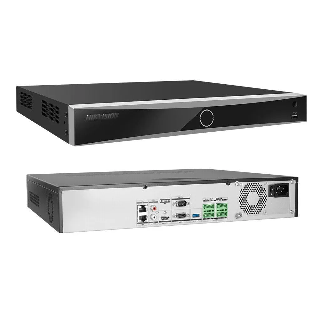 HIKVISION DS-7732NXI-K4, 32Kanal, 12Mpix, H265+, 4 HDD Desteği, 2160P Kayıt, 256Mbps Bant Genişliği, Metal Kasa, 2 Port