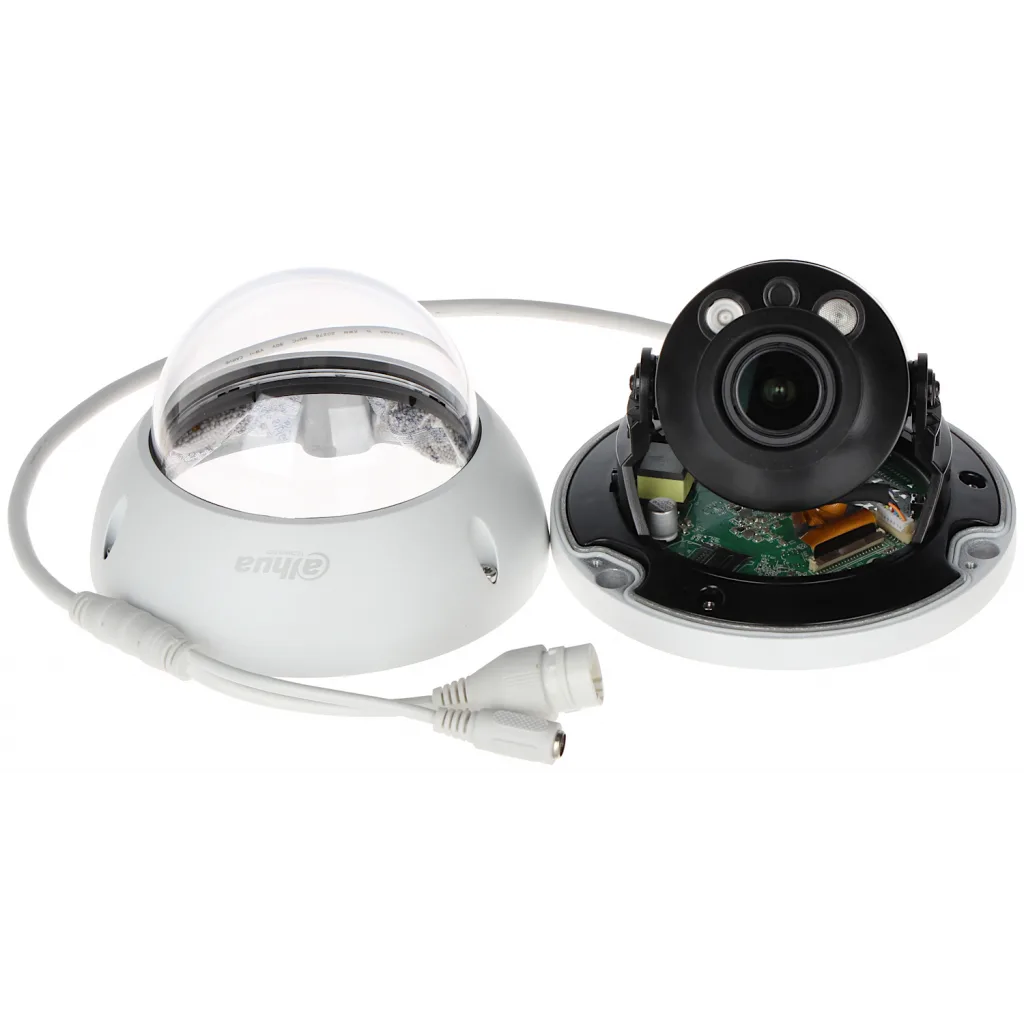 DAHUA IPC-HDBW1230R-ZS-2812-S5, 2Mpix, 2.8-12mm Motorize Lens, 40Mt Gece Görüşü, H265+, IP67, IK10, PoE, Dome, IP Kamera
